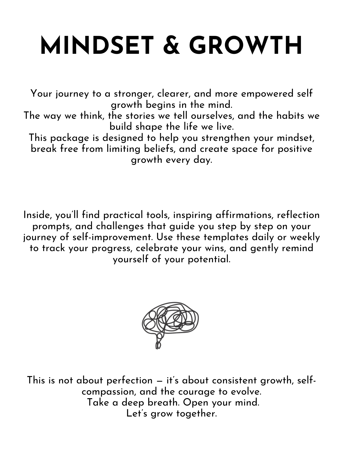 Mindset & Growth | Digital Package