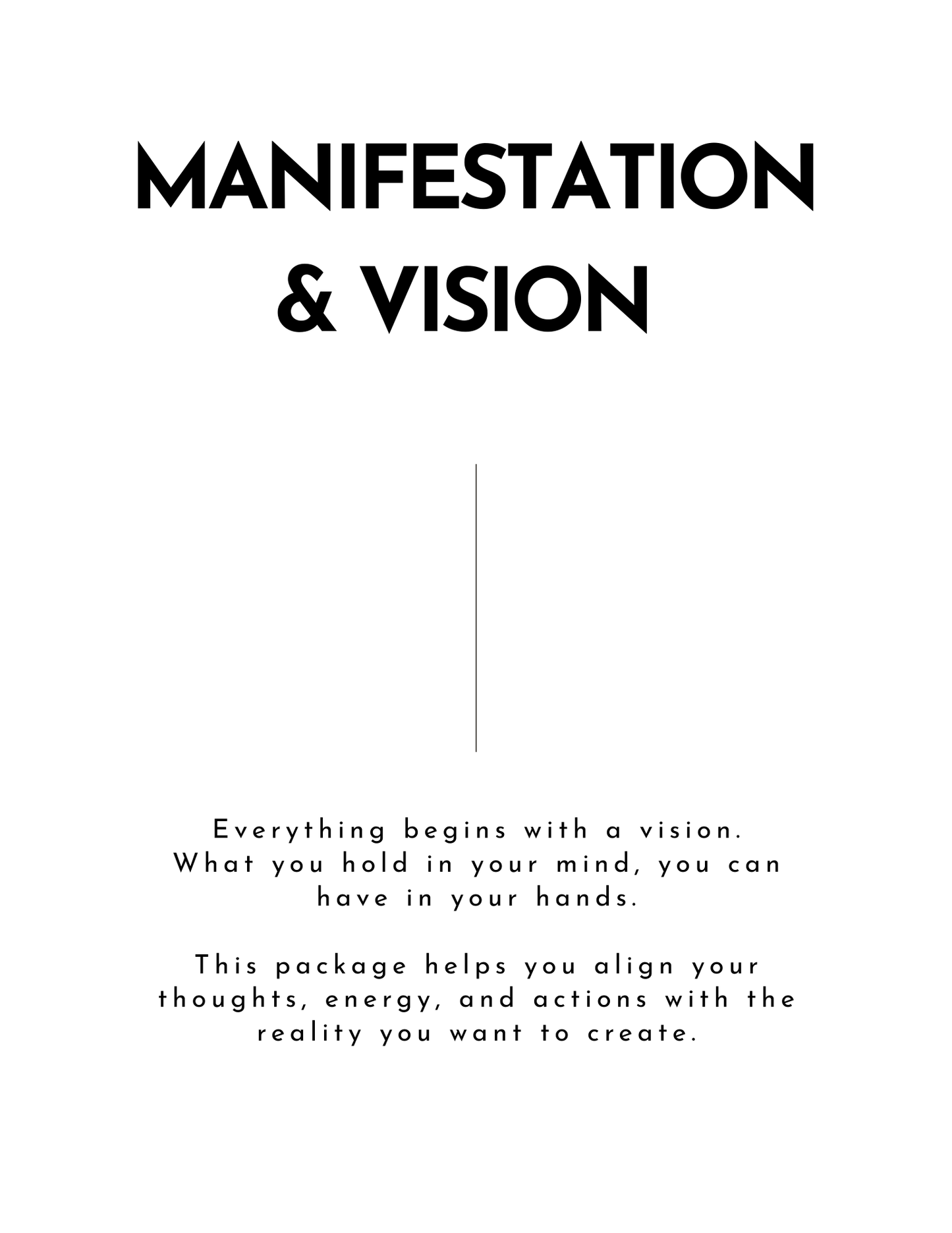 Manifestation & Vision | Digital Package