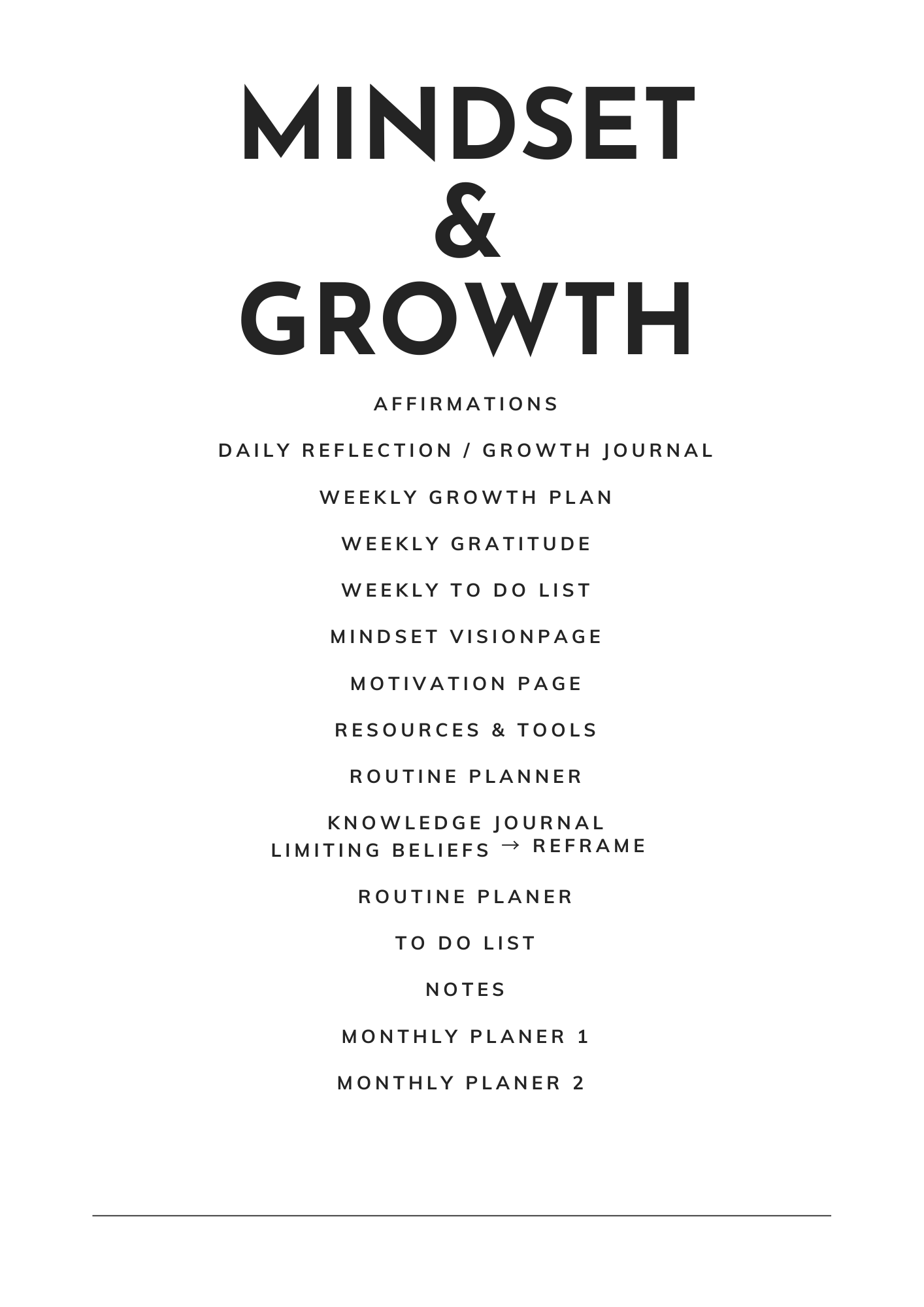 Mindset & Growth | Digital Package