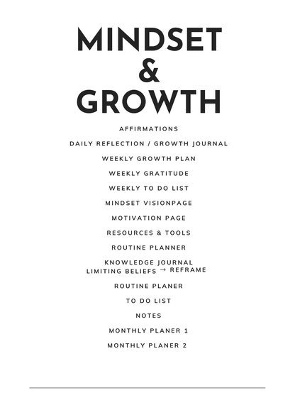 Mindset & Growth | Digital Package