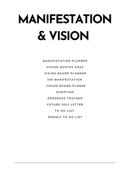 Manifestation & Vision | Digital Package
